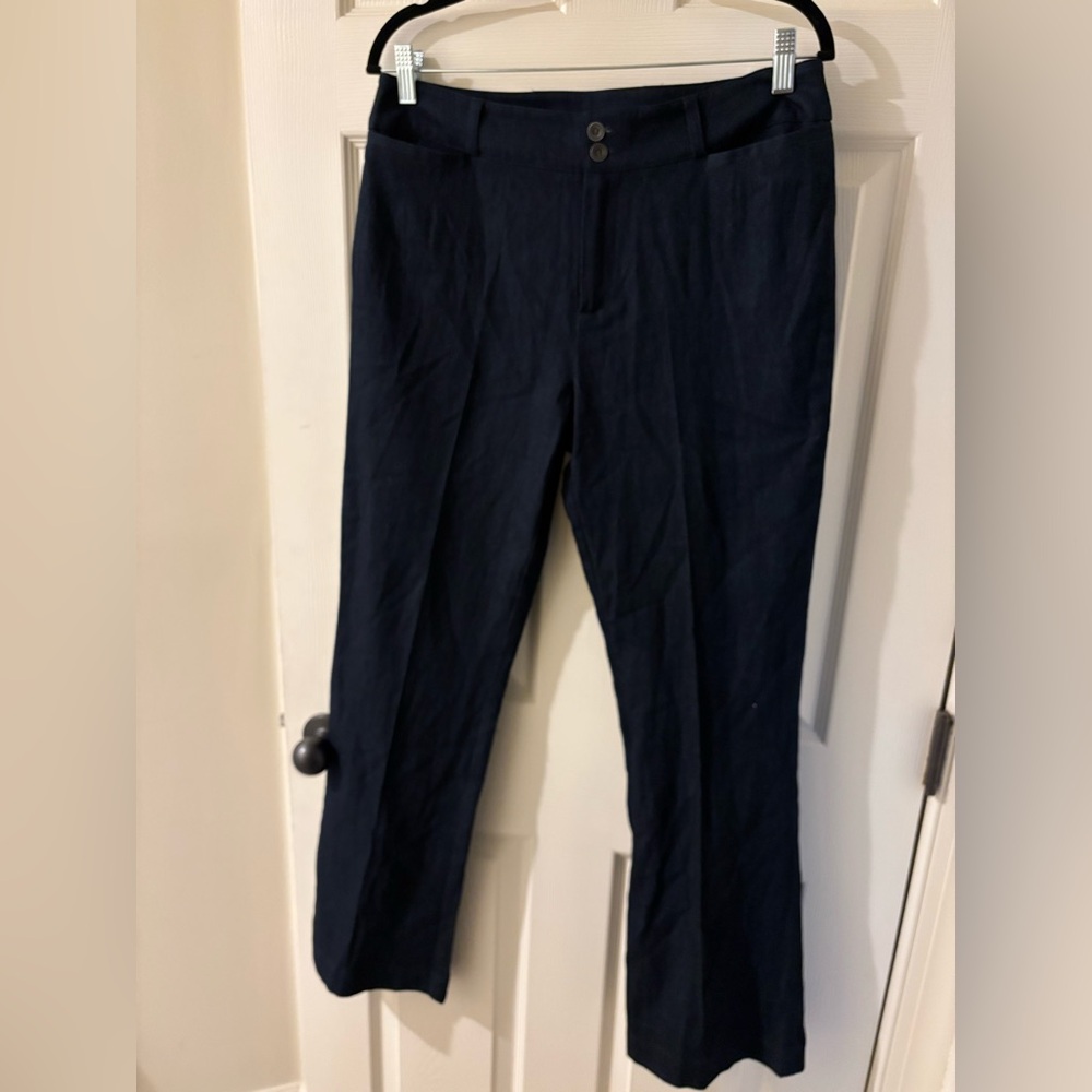 Luciano Dante Elegant Navy Flare & Wide Leg Dress Jeans Size 8
